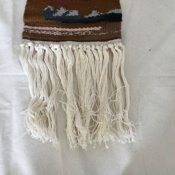 OOAK handmade woven wall hanging forest woods - Picture 6 of 8